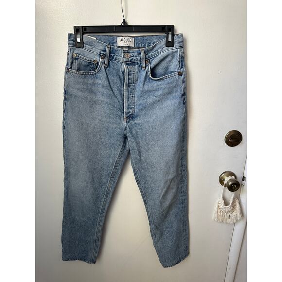 AGOLDE Riley High-Rise Straight Cropped Jeans - Picture 4 of 11